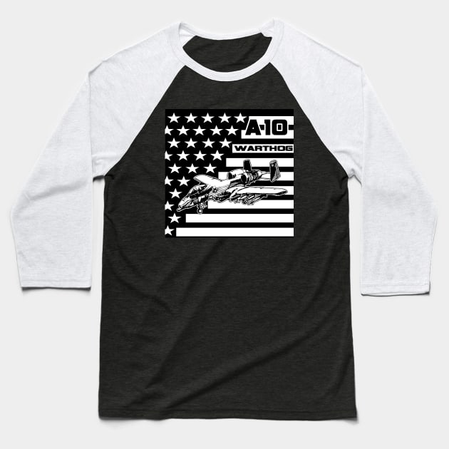 A10 WARTHOG flag Baseball T-Shirt by Marko700m